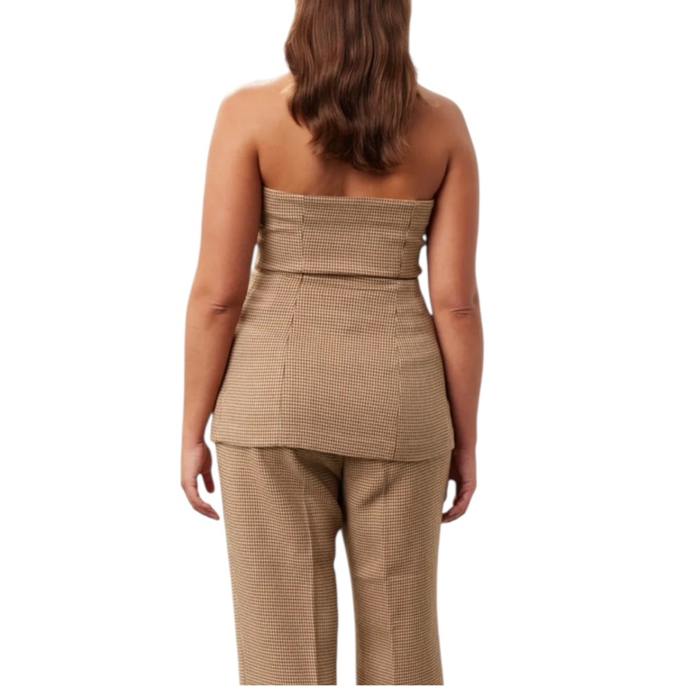 Favorite Daughter Phoebe Bustier Strapless Houndstooth 14 - Picture 2 of 9